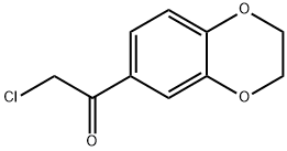 6-クロロアセチル-1,4-ベンゾジオキサン 塩化物 化学構造式