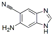 1H-Benzimidazole-5-carbonitrile,  6-amino- 化学構造式