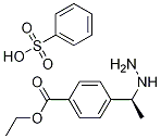 4-[(1S)-1-肼基乙基]苯甲酸乙酯苯磺酸盐,934495-38-2,结构式