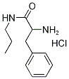 2-Amino-3-phenyl-N-propylpropanamide hydrochloride 结构式