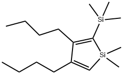 3,4-DIBUTYL-1,1-DIMETHYL-2-TRIMETHYLSILANYL-1H-SILOLE,934563-16-3,结构式