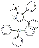 1,1-DIMETHYL-3,4-DIPHENYL-2-TRIMETHYLSILANYL-5-TRIPHENYLSILANYL-1H-SILOLE,934563-23-2,结构式