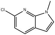 1H-Pyrrolo[2,3-b]pyridine, 6-chloro-1-Methyl- Struktur