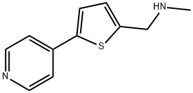 N-甲基-1-(5-(吡啶-4-基)噻吩-2-基)甲胺,934570-47-5,结构式