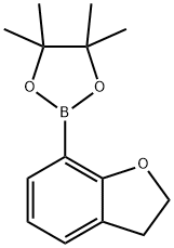 7-(4,4,5,5-テトラメチル-1,3,2-ジオキサボロラン-2-イル)-2,3-ジヒドロベンゾ[B]フラン 化学構造式