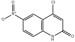 4-chloro-6-nitroquinolin-2(1H)-one Struktur