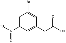 Benzeneacetic acid, 3-bromo-5-nitro- Struktur
