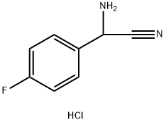 alpha-Cyano-4-fluorobenzylamine hydrochloride 化学構造式