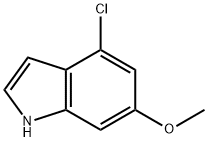 4-クロロ-6-メトキシインドール 化学構造式