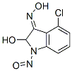 4-CHLORO-2-HYDROXY-1-NITROSOINDOLIN-3-ONEOXIME Structure