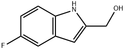 (5-Fluoroindol-2-yl)methanol 化学構造式