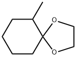 1,4-Dioxaspiro[4.5]decane,  6-methyl-,935-38-6,结构式