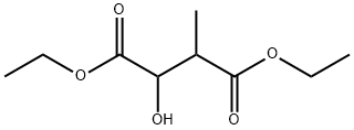 BUTANEDIOIC ACID, 2-HYDROXY-3-METHYL-, DIETHYL ESTER Structure