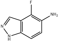 5-AMINO-4-FLUORO 1H-INDAZOLE,935250-69-4,结构式