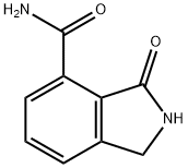 3-オキソ-2,3-ジヒドロ-1H-イソインドール-4-カルボキサミド 化学構造式