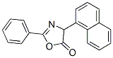 5(4H)-Oxazolone,  4-(1-naphthalenyl)-2-phenyl- 结构式