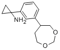 Cyclopropanamine, 1-[3-(1,3-dioxepan-5-yl)phenyl]- Structure