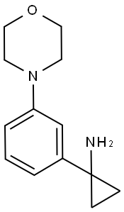 Cyclopropanamine, 1-[3-(4-morpholinyl)phenyl]- Structure