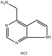 7H-PYRROLO[2,3-D]PYRIMIDIN-4-YLMETHANAMINE HYDROCHLORIDE, 935466-96-9, 结构式