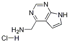 (7H-pyrrolo[2,3-d]pyriMidine-4-yl)MethanaMine HCl Structure