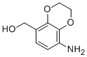 (8-Amino-2,3-dihydrobenzo[1,4]dioxin-5-yl)-methanol Struktur
