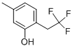 5-Methyl-2-(2,2,2-trifluoro-ethyl)-phenol Struktur