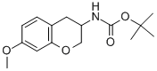 (7-Methoxy-chroman-3-yl)-carbamic acid tertbutyl ester Struktur