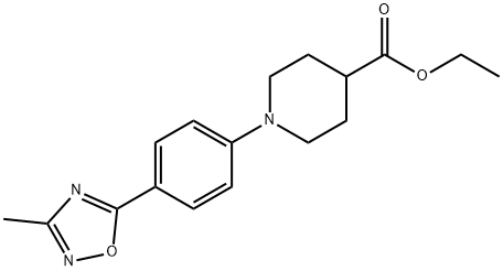 935534-35-3 1-[4-(3-METHYL-[1,2,4]OXADIAZOL-5-YL)-PHENYL]-PIPERIDINE-4-CARBOXYLIC ACID ETHYL ESTER