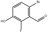 6-BROMO-2-FLUORO-3-HYDROXYBENZALDEHYDE, 935534-46-6, 结构式