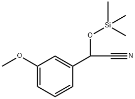 3-Methoxy-α-[(triMethylsilyl)oxy]-benzeneacetonitrile 化学構造式