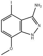 4-Iodo-7-methoxy-1H-indazol-3-ylamine,935660-93-8,结构式