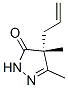 3H-Pyrazol-3-one,  2,4-dihydro-4,5-dimethyl-4-(2-propen-1-yl)-,  (4R)-|