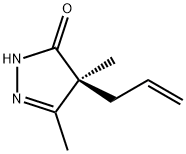 3H-Pyrazol-3-one,  2,4-dihydro-4,5-dimethyl-4-(2-propen-1-yl)-,  (4S)-,935693-48-4,结构式