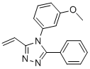 4-(3-METHOXYPHENYL)-3-PHENYL-5-VINYL-4H-1,2,4-TRIAZOLE Struktur