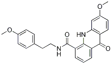 4-AcridinecarboxaMide, 9,10-dihydro-6-Methoxy-N-[2-(4-Methoxyphenyl)ethyl]-9-oxo- Structure