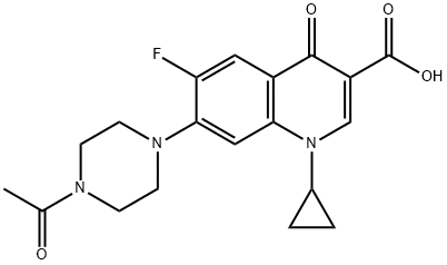 3-Quinolinecarboxylic acid, 7-(4-acetyl-1-piperazinyl)-1-cyclopropyl-6-fluoro-1,4-dihydro-4-oxo-|N-乙酰基环丙沙星