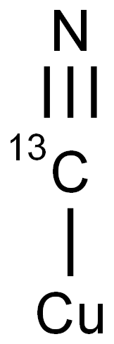 COPPER(I) CYANIDE-13C Structure