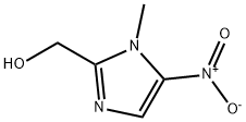 1-Methyl-5-nitro-1H-imidazole-2-methanol Struktur