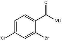 2-Bromo-4-chlorobenzoic acid Struktur
