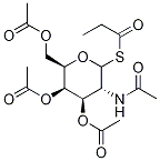 Propionyl 3,4,6-Tri-O-acetyl-2-acetamido-2-deoxy--D-thiogalactopyranoside 结构式