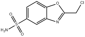 2-(chloromethyl)-1,3-benzoxazole-5-sulfonamide(SALTDATA: FREE) 结构式