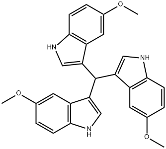 tris(5-methoxy-1H-indol-3-yl)methane Structure