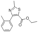 2-METHYL-4-(2-METHYLPHENYL)-5-THIAZOLECARBOXYLIC ACID ETHYL ESTER 化学構造式