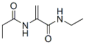 2-Propenamide,  N-ethyl-2-[(1-oxopropyl)amino]- Structure