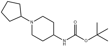(1-环戊基哌啶-4-基)氨基甲酸叔丁酯, 936221-73-7, 结构式