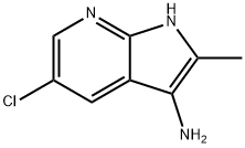 1H-Pyrrolo[2,3-b]pyridin-3-aMine, 5-chloro-2-Methyl-,936243-42-4,结构式