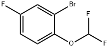 2-Bromo-1-difluoromethoxy-4-fluoro-benzene Structure