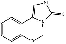 4-(2-Methoxy-phenyl)-1,3-dihydro-imidazol-2-one 化学構造式