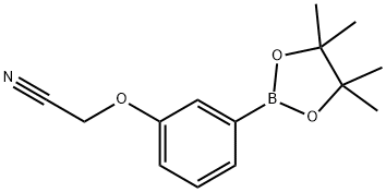 3-CYANOMETHOXYPHENYLBORONIC ACID, PINACOL ESTER, 936250-18-9, 结构式