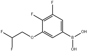 3-(2,2-difluoro-ethoxy)-4,5-difluoro-benzeneboronic acid Structure